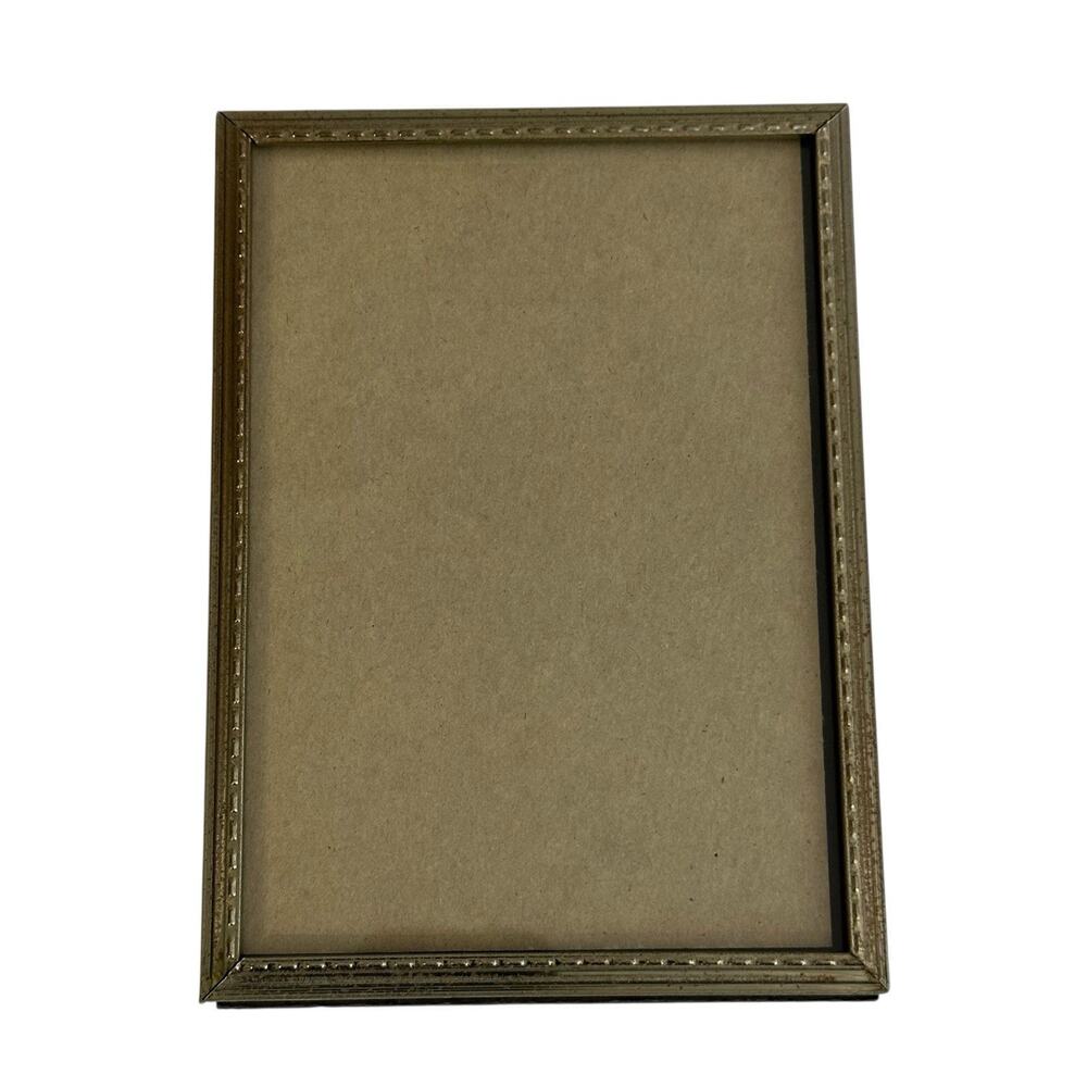 Frame Gold Tone Metal 5x7 Freestanding Picture Photo Frame Vintage Retro Ornate
